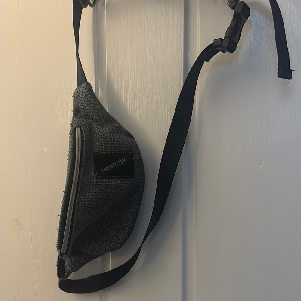 Embroidered Black Crossbody Bag
